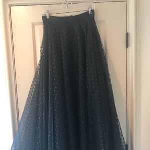 Ball gown skirt  with tulle overlay